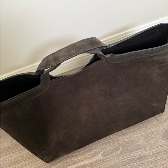 Zara Elongated Real Suede Shopper - Picture 3 of 10